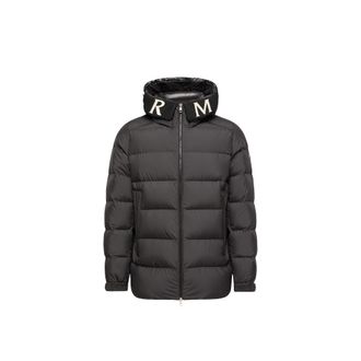 Moncler Moncler Orvelle Hooded Mid-length Down Jacket, Men, Black, Size: 0
