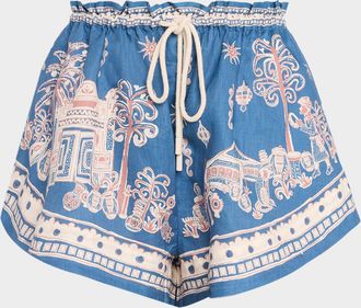 Alemais Acacia Linen Shorts