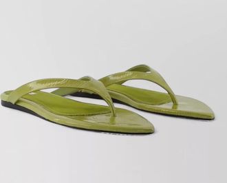 Ami leather open toe slides