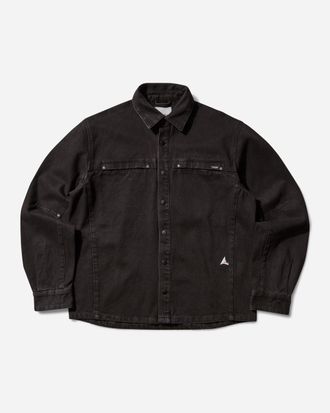 Roa Men s Wrangler Lona Denim Shirt Dark Brown