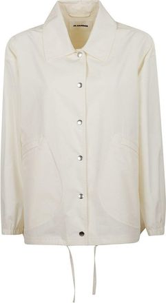 Jil Sander Button-Up Cotton Jacket With Elasticated Cuffs