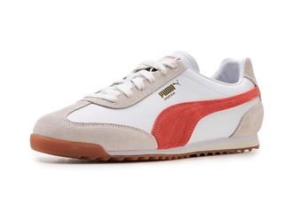 Puma Arizona Retro Shoes Womens Shoes White/Red Glamour/Gum : 10.5 B - Medium, Leather