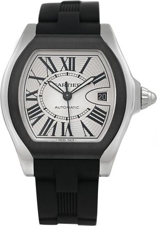 Cartier Pre-owned Cartier Roadster Silver Opaline Dial Mens Watch W6206018