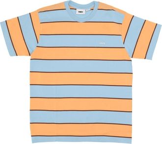 Obey Sky Blue Multi Ranking Tee - Heren - T-shirts - Veelkleurig - XL - Katoen - Tops