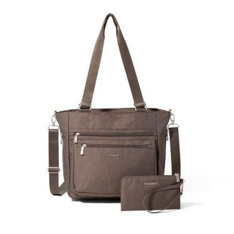 Baggallini Modern Everyday Shopper Tote in Dark Umber Heritage at Nordstrom