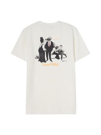 Robert Talbott Stretch Jersey Graphic Dean Tee in White/martini at Nordstrom, Size Xx-Large