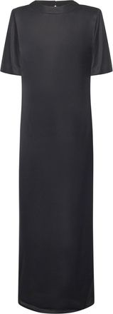 Nineminutes Half Sleeve Satin Dress