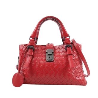 Bottega Veneta Pre-owned Handbags, female, Red, Size: ONE SIZE Pre-owned Roma Handbag