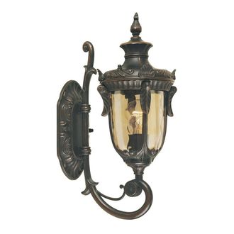 Netlighting Philadelphia 1 Light Outdoor Small Wall Lantern Light Old Bronze IP44 E27 in Brown