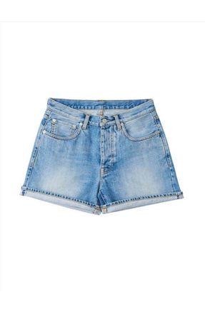 Fortela Winonaj Japan Selvedge Bleach Wash Denim Shorts in Light Blue at Nordstrom, Size 30 Eu