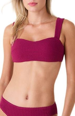Andie Swim The Kalama Bikini Top in Merlot Crochet at Nordstrom Rack, Size X-Large
