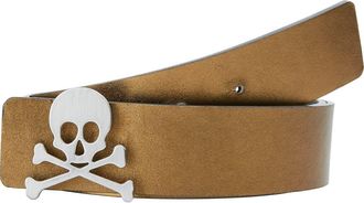 Scalpers Reversible Leather Belt in Goldsilver at Nordstrom, Size X-Small