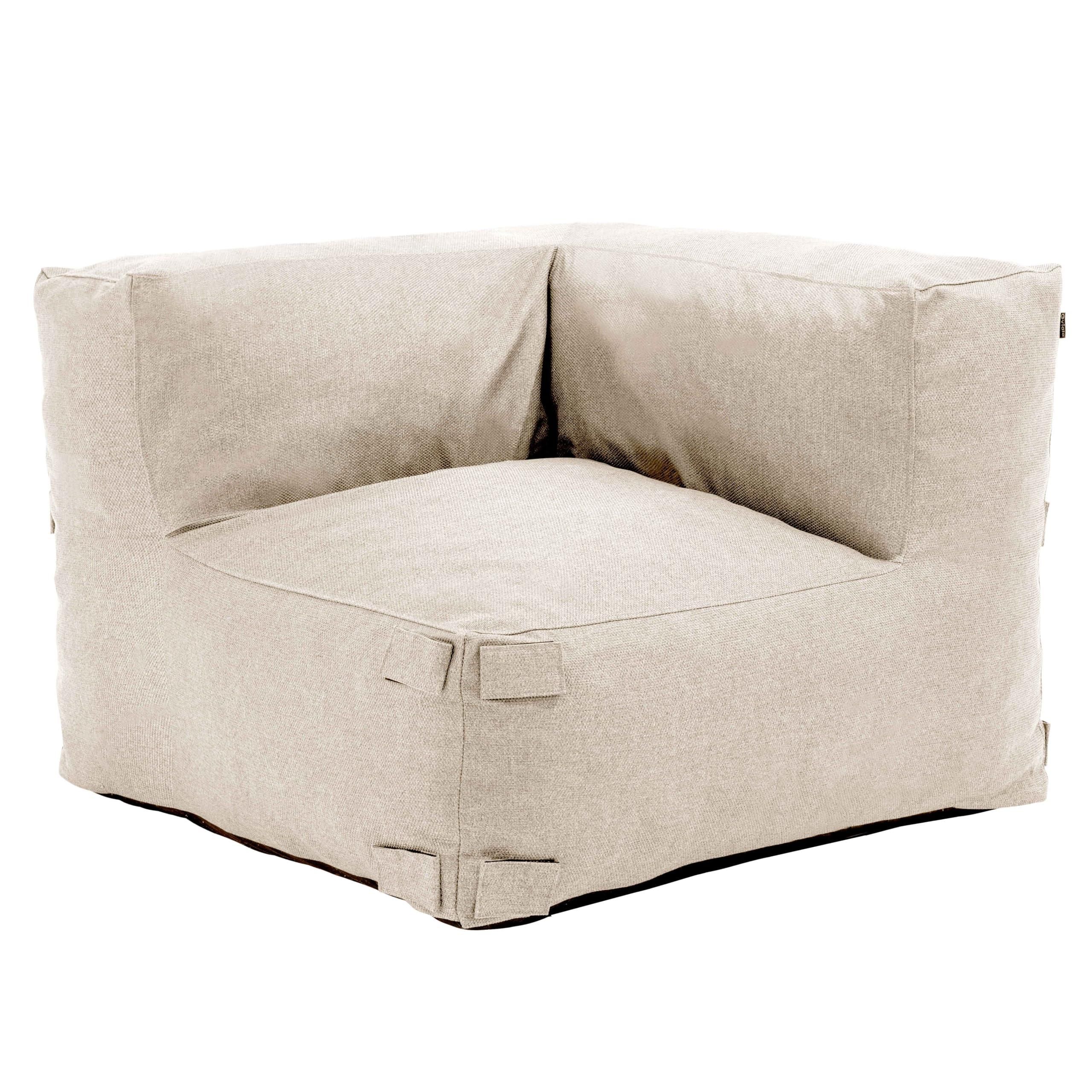 HOMESCAPES Designer Hocker Pouf Chevron Rund