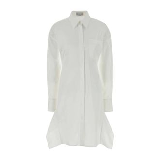 Stella McCartney Stella McCartney, Shirt Dresses, female, White, Size: M Long-Sleeve Shirt Dress