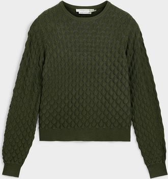 Contemporaine Womens Mermaid-scale sweater