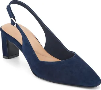 Rockport Mayla Total Motion Slingback Pump in Dark Blue at Nordstrom, Size 6.5