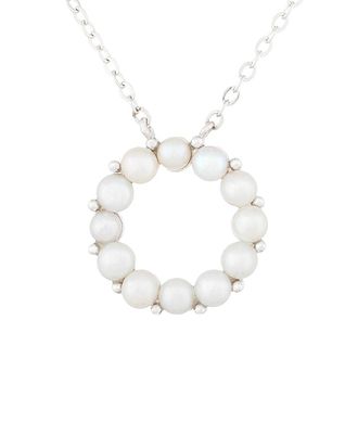 Splendid Pearls Silver 3-3.5Mm Freshwater Pearl Necklace