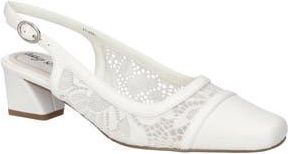 Easy Street Fortune Square Toe Slingback Pump in White at Nordstrom Rack, Size 7.5