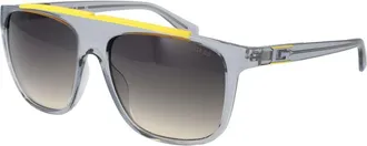 Guess Gray Plastic Mens Sunglasses