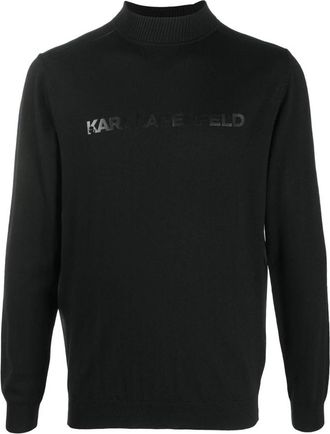 Karl Lagerfeld Turtleneck Trui - Heren - Coltruien - Zwart - 2XL - Truien & Vesten