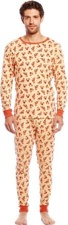 Leveret Mens Cotton Printed Matching Family Pajamas in Fox at Nordstrom, Size X-Large