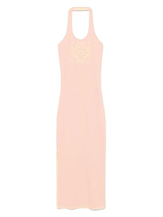 Loewe Anagram-motif maxi dress - Pink