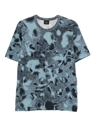 Paul Smith floral-print T-shirt - Blue