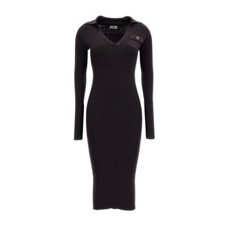 Elisabetta Franchi Dames, Jurken, Bruin, Maat: L