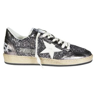 Golden Goose Sneakers, female, Gray, 7 UK, Ball Star Leather Upper Suede Toe and Spur Laminated