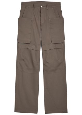 Rick Owens Stefan Wool Cargos - Brown - 36 (W36 / XL)