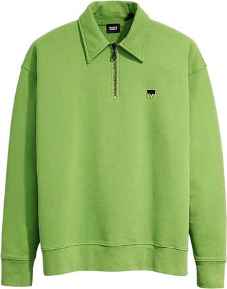 Levi's Heren Skate Geborduurd Logo Regular Sweatshirt (Jade Groen)