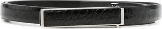 Tom Ford Black Textured Buckle Belt