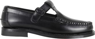 Hereu Flats, female, Black, Size: 8 1/2 US Alber T-bar Loafer