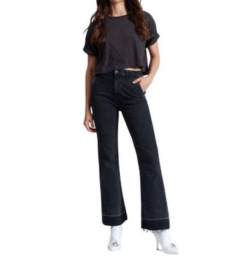 ASKK NY High Rise Cropped Trouser In Stone
