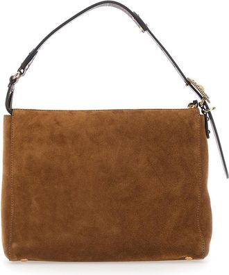 Etro Womens Shoulder Bag Brown Leather