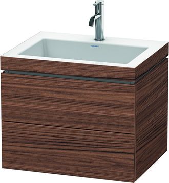 Duravit Duravit - Mueble De Ba&ntilde;o L-cube Wt Vero Air 500x600x480mm 1 Orificio Para Grifer&iacute;a Nogal Oscuro
