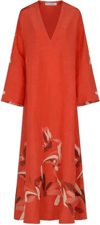 Raquel Diniz Lena Kaftan Long - Dames - Casual kleedjes - Veelkleurig - XL - Kleedjes