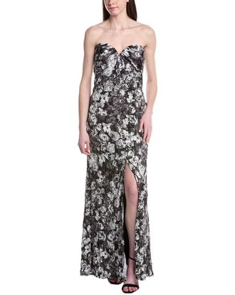 Tadashi Shoji Sho By Tadashi Shoji Printed Sleeveless Maxi Dress