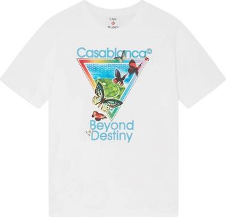 Casablanca White Crew Neck T-Shirt
