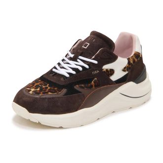 D.A.T.E. Sneakers, female, Brown, Size: 10 US Fuga Pony Leopard Sneakers