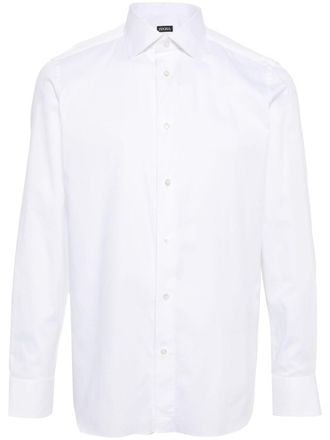 Ermenegildo Zegna Camicia con collo ampio - Bianco