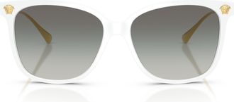 Versace Oversized Square Sunglasses with Gold Accents