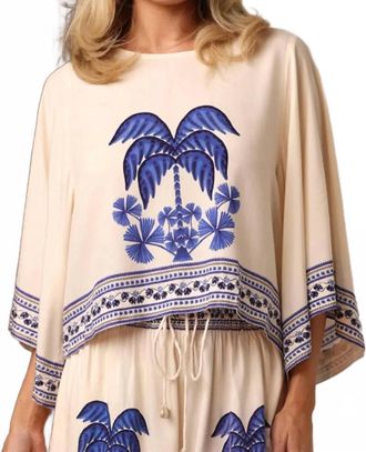 Shore Leave Beatrice Top In Blue Mirage
