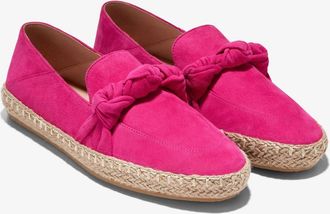 Cole Haan Cloudfeel Knotted W28162 Flats Pink Espadrille ZAP748