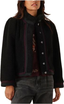 Antik Batik Sally Jacket - Dames - Jassen - Zwart - S - Leer - Jassen