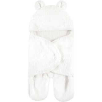 Hudson Baby Animal Fluffy Baby Outdoor Stroller Sack Wrap in Cream at Nordstrom