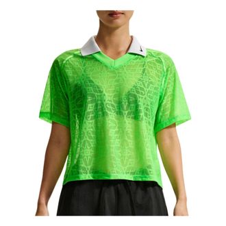 Nike (WMNS) Nike Sportswear Classic Loose-Fit Lace T-shirt Green Strike Pure Platinum Black IF0521-398