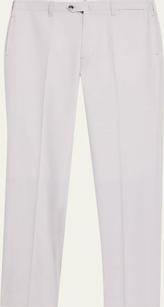 Cesare Attolini Mens Cotton-Wool Twill Pants