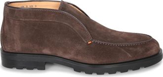 Santoni Stijlvolle Enkellaarzen voor Vrouwen - Heren - Enkellaarsjes - Bruin - 41 EU - Schoenen