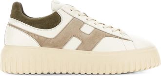 Hogan Chunky Sole Suede Accent Low-Top Sneakers